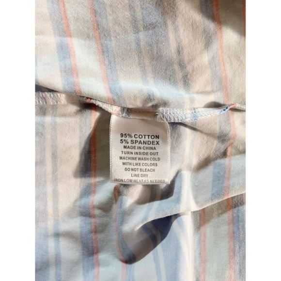 HiHo Striped Print Rope Tie Cotton/Spandex Dress Med Sailing Outfit Short Sleeve - Picture 9 of 10